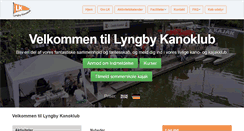 Desktop Screenshot of lyngby-kanoklub.dk